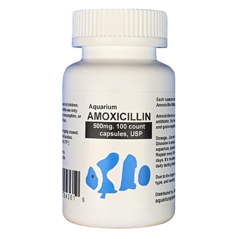 Aquarium Amoxicillin 500mg. 100 count – aquarium pharmacy